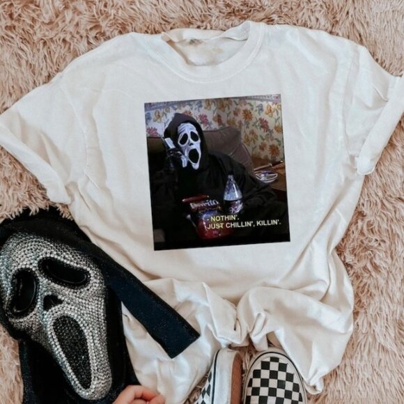 Unbranded Other - Halloween Shirt, Nothin' Just Chillin' Killin' Shirt, Funny Halloween Shirt